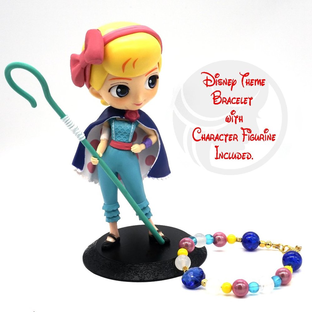 Disney theme bracelets with Little Bo Peep figurine included.